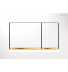 Кнопка смыва Geberit Sigma 30 115.883.KK.1 белая, золото