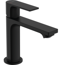 Смеситель для раковины Hansgrohe Rebris E 72557670 с донным клапаном, черный матовый