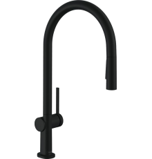 Комплект Смеситель Hansgrohe Talis M54 72800670 матовый черный