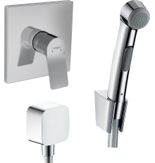 Душевой комплект Hansgrohe Vivenis Смеситель + Гигиенический душ + Шланговое подключение, хром