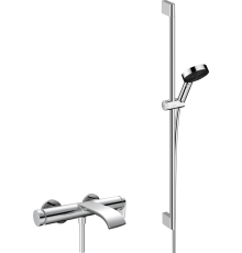 Смеситель для ванны с душем Hansgrohe Vivenis 75420000 + Душевой гарнитур Hansgrohe Pulsify Relaxation 105 3jet 24170000