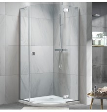 Душевой уголок Koller Pool Neon N90RС 90х90, стекло прозрачное. профиль хром