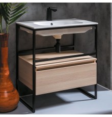 Тумба с раковиной Armadi Art Loft 80 light wood, напольная