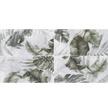 Плитка настенная Laparet Etnis матовая 30x60, ботаника, светло-серая