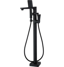 Напольный смеситель для ванны с душем Lemark Bronx LM3744BL черный
