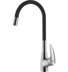 Смеситель для кухни Lemark Linara LM0415C-Black с гибким изливом