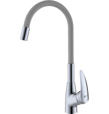 Смеситель для кухни Lemark Linara LM0415C-Gray с гибким изливом