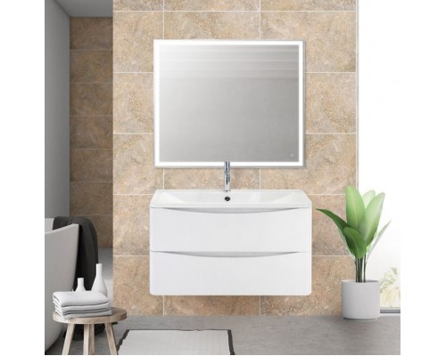 Мебель для ванной комнаты BelBagno Acqua 80 подвесная, bianco lucido