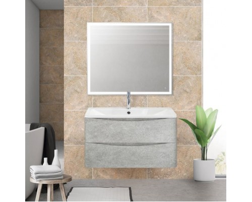 Мебель для ванной комнаты BelBagno Acqua 80 подвесная, cemento verona grigio