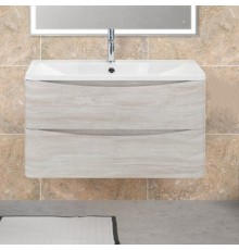 Тумба с раковиной BelBagno Acqua 100 подвесная, rovere vintage bianco