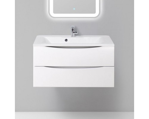 Тумба с раковиной BelBagno Marino 90 bianco lucido, подвесная