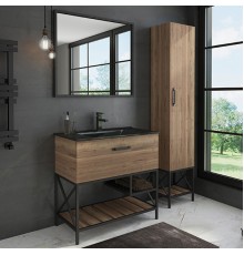 Мебель для ванной комнаты Comforty Бредфорд 90 дуб темный