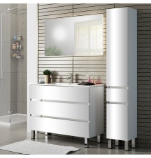 Мебель для ванной комнаты Sanvit Кубэ -3 90 белый глянец