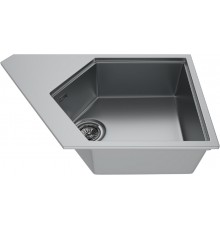 Мойка кухонная KitKraken River River Grey серая