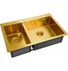 Мойка кухонная Zorg Inox PVD SZR-78-2-51 R bronze