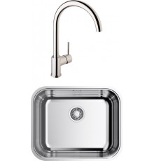 Комплект Мойка кухонная Omoikiri Omi 54-U/IF-IN нержавеющая сталь + Смеситель VitrA Minimax S A42091EXP