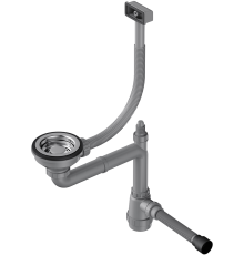 Сифон для мойки Omoikiri WK-1-S-IN нержавеющая сталь