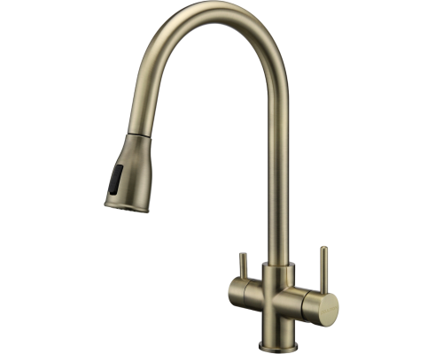 Смеситель для кухни Paulmark Lange 214212-BR, бронза