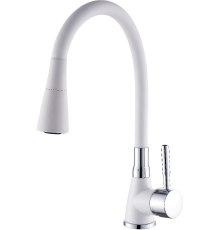 Смеситель для кухни Potato P284 P36284-7 белый