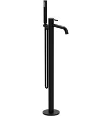 Напольный смеситель для ванны с душем Raiber Graceful RPB-010 С ВНУТРЕННЕЙ ЧАСТЬЮ, черный