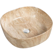 Раковина SantiLine SL-7024 коричневый мрамор