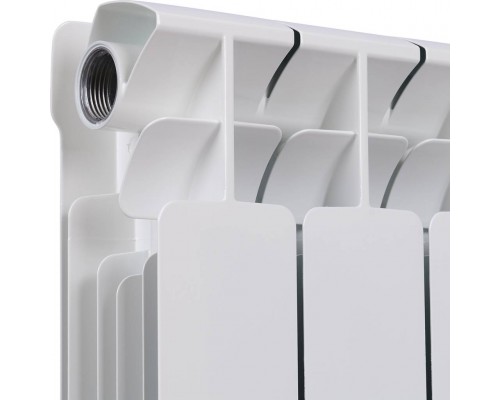 Радиатор биметаллический RIFAR BASE 500 4 секции боковое подключение (белый RAL 9016) 1RB50-4 (1RB50-4)