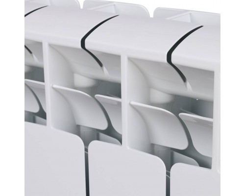 Радиатор биметаллический RIFAR BASE 500 4 секции боковое подключение (белый RAL 9016) 1RB50-4 (1RB50-4)