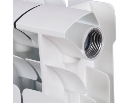 Радиатор биметаллический RIFAR BASE 500 4 секции боковое подключение (белый RAL 9016) 1RB50-4 (1RB50-4)