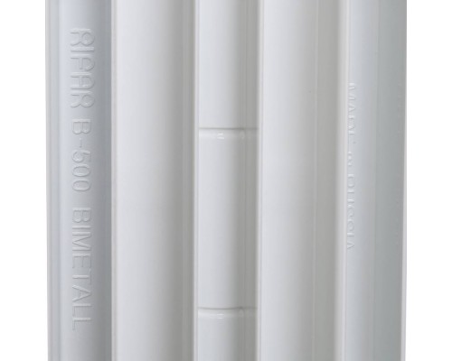 Радиатор биметаллический RIFAR BASE 500 4 секции боковое подключение (белый RAL 9016) 1RB50-4 (1RB50-4)