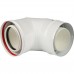 Коаксиальный отвод Baxi KHG 87°, 110/160мм, HT KUG71413361- (KUG71413361-)