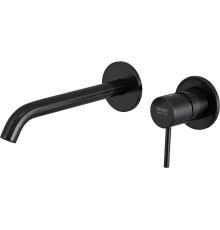 Смеситель для раковины Remer X Style X15PL С ВНУТРЕННЕЙ ЧАСТЬЮ, чёрный брашированный хром
