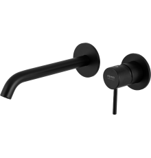 Смеситель для раковины Remer X Style X15PL С ВНУТРЕННЕЙ ЧАСТЬЮ, чёрный матовый