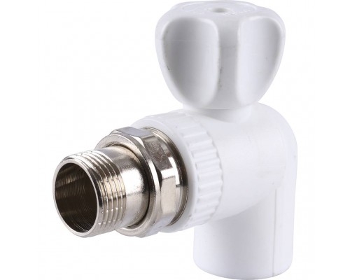 Кран шаровой Kalde разборный угловой с накидной гайкой 25х3/4 (3242-vre-250c00)