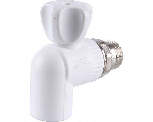 Кран шаровой Kalde разборный угловой с накидной гайкой 25х3/4 (3242-vre-250c00)