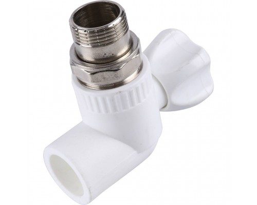 Кран шаровой Kalde разборный угловой с накидной гайкой 25х3/4 (3242-vre-250c00)