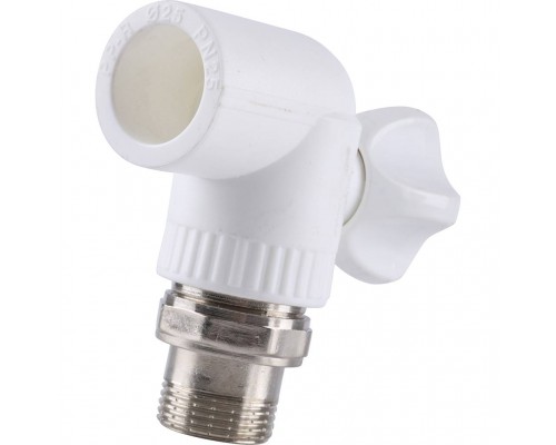 Кран шаровой Kalde разборный угловой с накидной гайкой 25х3/4 (3242-vre-250c00)