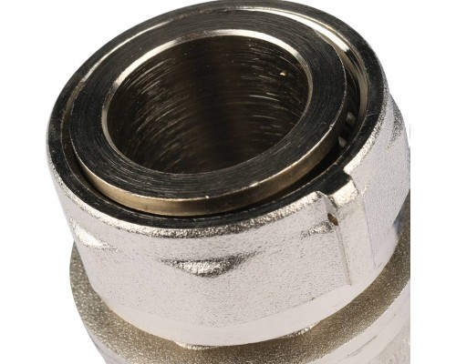 *12081221001 REHAU RAUTHERM S Комплект двух прямых никелирован. шаровых кранов G1  для коллекторов (12081221001)