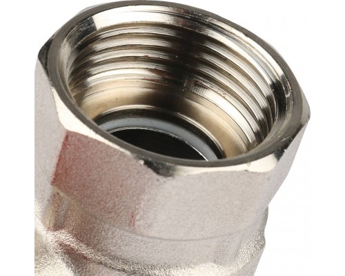 *12081221001 REHAU RAUTHERM S Комплект двух прямых никелирован. шаровых кранов G1  для коллекторов (12081221001)