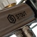 Коллектор из нержавеющей стали в сборе с расходомерами STOUT 10 выходов (SMS 0907 000010)