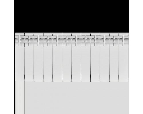 Радиатор алюминиевый ROMMER Profi 350 12 секций (AL350-80-80-080) боковое подключение (RAL9016) RAL-1210-035012 (RAL-1210-035012)
