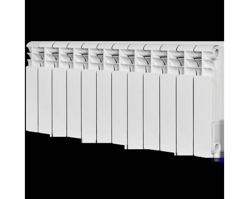 Радиатор алюминиевый ROMMER Profi 350 12 секций (AL350-80-80-080) боковое подключение (RAL9016) RAL-1210-035012 (RAL-1210-035012)