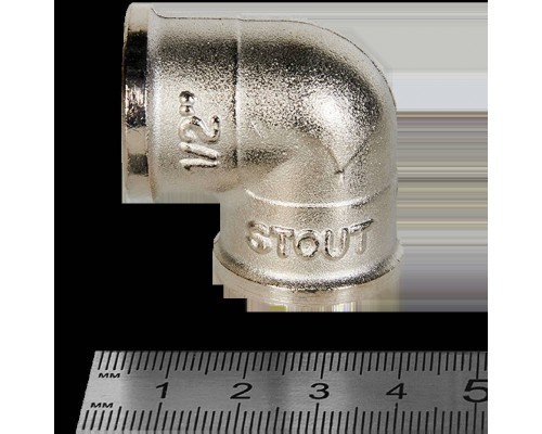 Угольник STOUT ВВ никелированный 1/2 (SFT-0014-000012)