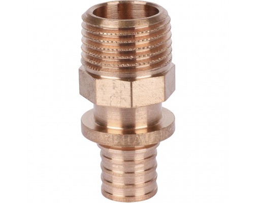 Переходник REHAU RAUTITAN с наружной резьбой 16-R 1/2 RX+ для труб из сшитого полиэтилена аксиальный (14563111001)