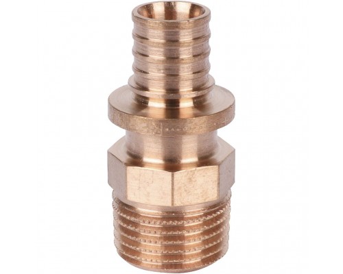 Переходник REHAU RAUTITAN с наружной резьбой 16-R 1/2 RX+ для труб из сшитого полиэтилена аксиальный (14563111001)