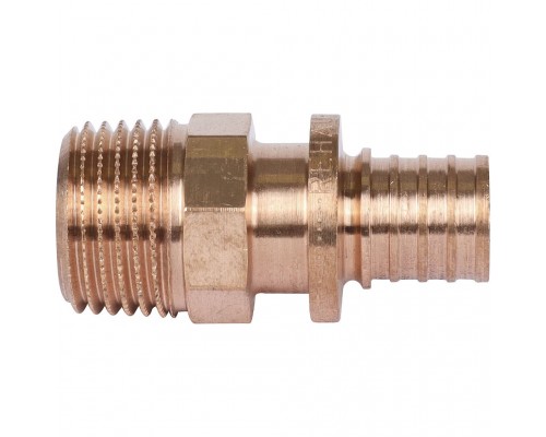 Переходник REHAU RAUTITAN с наружной резьбой 16-R 1/2 RX+ для труб из сшитого полиэтилена аксиальный (14563111001)