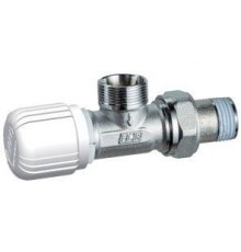 Угловой терморегулирующийся вентиль с горизонтальной буксой FAR (Loctite) М24х19 / 1/2 (FT 1615 C12)
