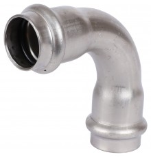 Sanha 9002A 9002A пресс-фит. нерж.сталь, отвод 90° ВПр-ВПр, 22 (69002A22)
