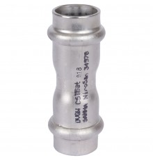Sanha  9270 пресс-фит. нерж.сталь, муфта двойн.ВПр-ВПр, 18 (6927018)