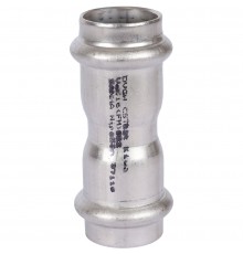 Sanha  9270 пресс-фит. нерж.сталь, муфта двойн.ВПр-ВПр, 22 (6927022)
