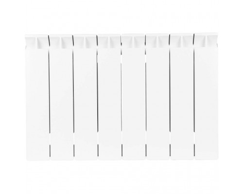 Радиатор биметаллический STOUT STYLE 350 8 секций боковое подключение (белый RAL 9010) SRB-0110-035008 (SRB-0110-035008)